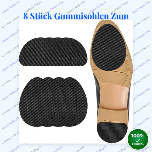 Anti rutsch gummisohlen - 8x,