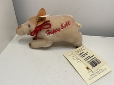 Steiff Tier Schwein 033278 Happy 2000 - 18 cm. Top Zustand 
