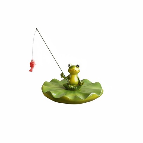 Angelnder frosch auf - frosch,