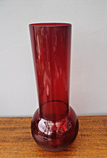 große Bodenvase Glas rot