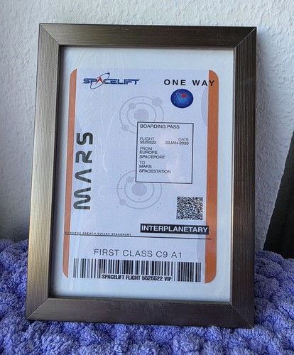 Weltraumticket mars boarding - weltraumticket,