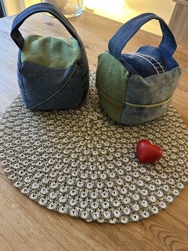 Türstopper aus jeans - aus, –
