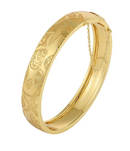 18k gold engraved - gold, –