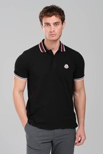 MONCLER POLO T-SHIRT SCHWARZ