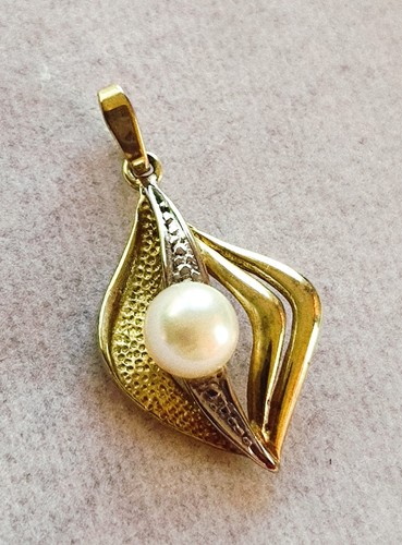 Gold kette anhänger - anhänger, bicolor