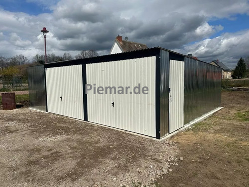 Blechgarage 7x6x2 14m - blechgarage, 7x6x2,14m