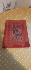 Vintage Moroccan Leather Book Cover 22 CARAT Gold Embossed, Stunning Very Soft .