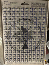 Renz Ring Wire Drahtbinderücken, blau, 5/16", Teilung 2:1, 10 Elemente/Bogen