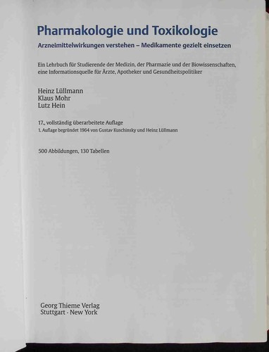 Pharmakologie und toxikologie - und,