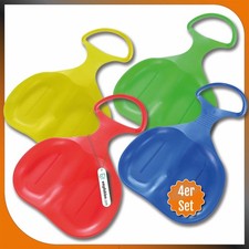 2er Set Popo-Rutscher Schlitten Schneerutscher Sitzschlitten Kinder Bob Rodel