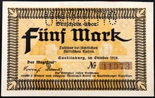 Quedlinburg 1918 mark - quedlinburg,