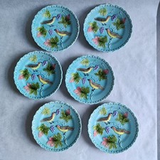 6xVogel Teller Georg Schmider/1890-1930