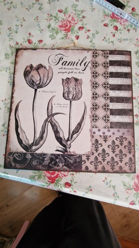 Metallschild family all - family,