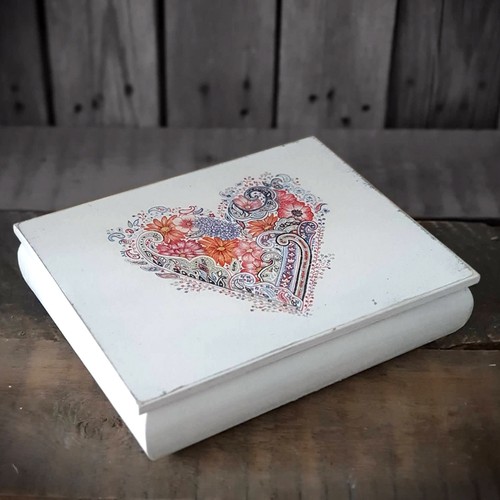 Vintage 24x20cm holzkästchen - vintage,