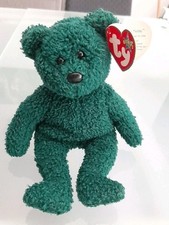 Original Ty Beanie Baby 2001 HOLIDAY Teddy Bär mit Tag 