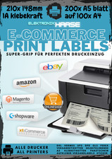 200x Etiketten DHL Frankierung Aufkleber Klebe Versandetiketten A4 klebeetikette