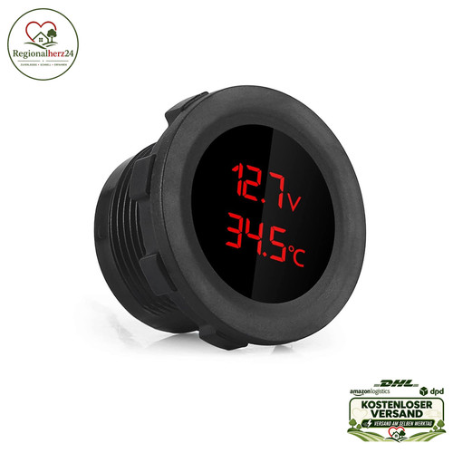 Auto voltmeter thermometer - auto,