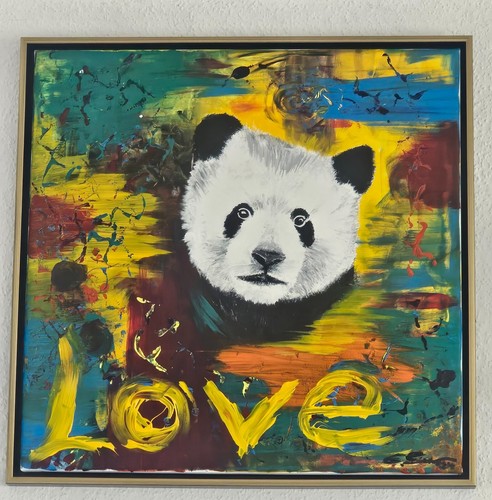 Erol sander gemälde panda - gemälde,