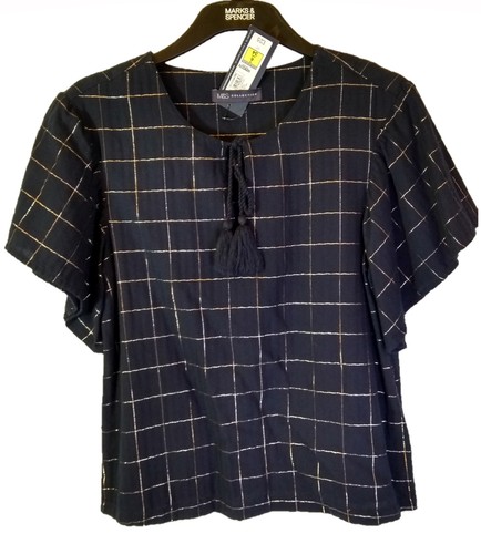 Marine gold top kurzarm - top,