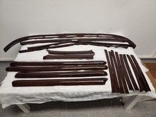 HOLZ -  SET - ZIERLEISTEN Mercedes W108 W109  Fenster Tür Leiste Dekor Walnuß
