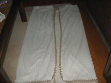 Gardinen Vorhängeset Landhaus -Stil mit Borte (selbstgenäht) - 2x 165 x 173 cm