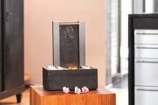 Edelstahl Schieferbrunnen