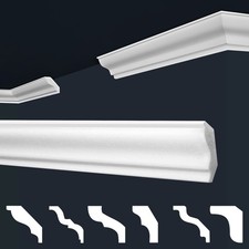 50m Styroporleisten Stuckleisten Wandleisten Zierleiste weiß XPS Marbet E-Serie