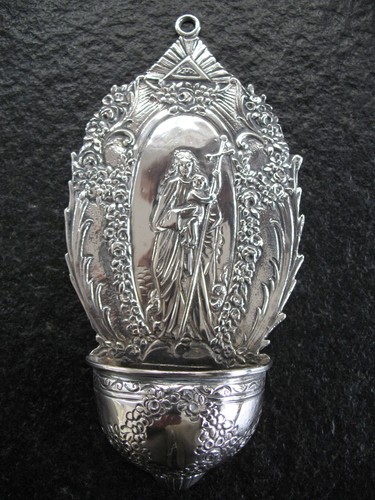 Weihwasserbecken silber 800 - weihwasserbecken,