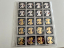 20oz  USA Silber Eagle coloriert