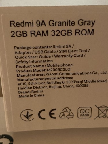 Xiaomi redmi mit extra - 9a,