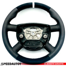  Tuning Alcantara Lederlenkrad Lenkrad für Ford Mondeo Mk3 III 494-1 Weiss Ring