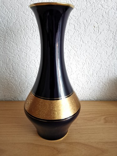 Vase lindner echt - echt, cobalt-blau