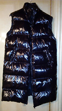 Sehr schöne Damen Puffer Weste,Steppweste,Long Weste,Glanz,Shiny Schwarz,Gr44Neu