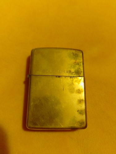 Zippo feuerzeug solid messing - feuerzeug,