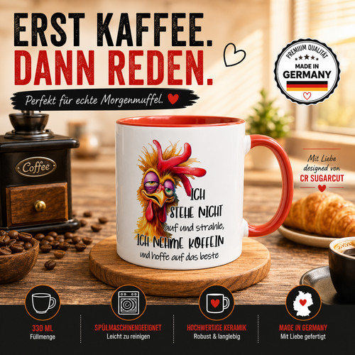 Koffein tasse morgenmuffel - tasse,