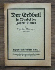 Meentzen - Der Erdball im Wandel der Jahrmillionen - Agitationsbibliothek 24