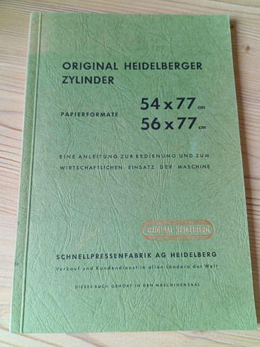 Anleitung von 1964 - , original