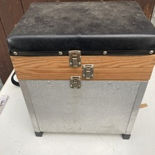 sitzkiepe gebraucht Angelkasten Kiepe Mit Futterwanne Alu Aluminium Holz