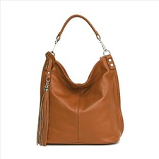 MADE ITALY DAMEN XL LEDER TASCHE Business Shopper Schultertasche Umhängetasche