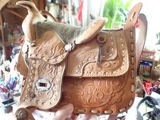 Handtasche, Schultertasche Western-Country-Sattel, 100% Leder