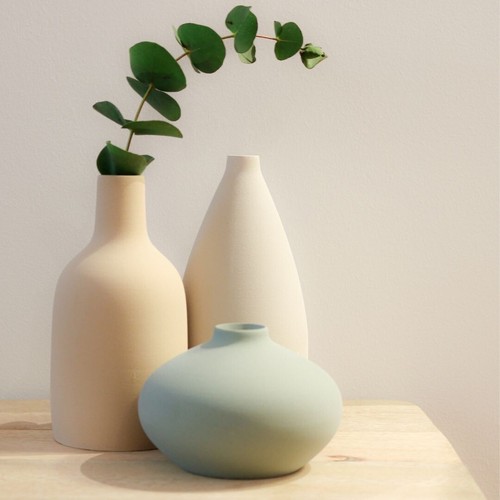 Handverarbeitete keramikvase - handverarbeitete,