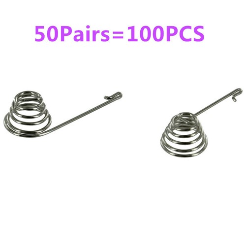 100pcs 50pairs silver - 100pcs=50pairs, battery