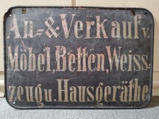 Blechschild um 1875/1880  -