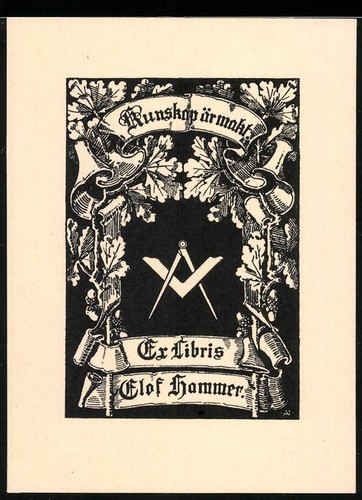 Exlibris olaf hammer - olaf,