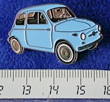 Fiat Pin Fiat 500 blau hellblau lackiert Alt - Maße 35x25mm