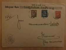 Brief nur Vorderseite Dienstmarke Forst Forstkasse Aurich nach Wiesmoor