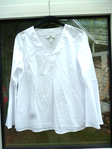 Bluse damen langarm weiß - bluse, in