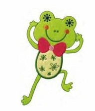 Aufbügler♥Bügelmotiv♥Applikation Patch Frosch rot - grün ♥Aufnäher ♥NEU♥♥ 