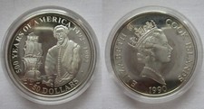 50 Dollar Silbermünze Cook