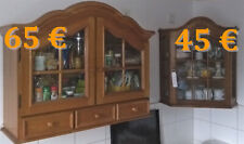 Landhaus.  2x Vitrine: Hängevitrine + Eckvitrine